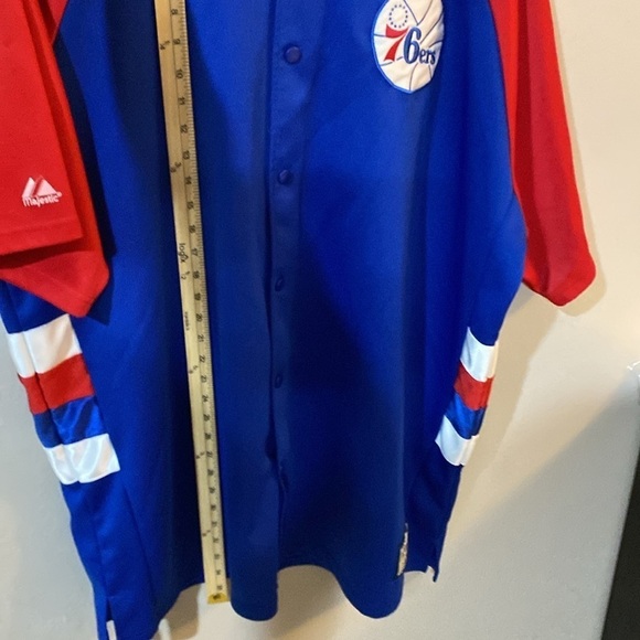 76ers warmup button up men’s size 3XL - Picture 4 of 7